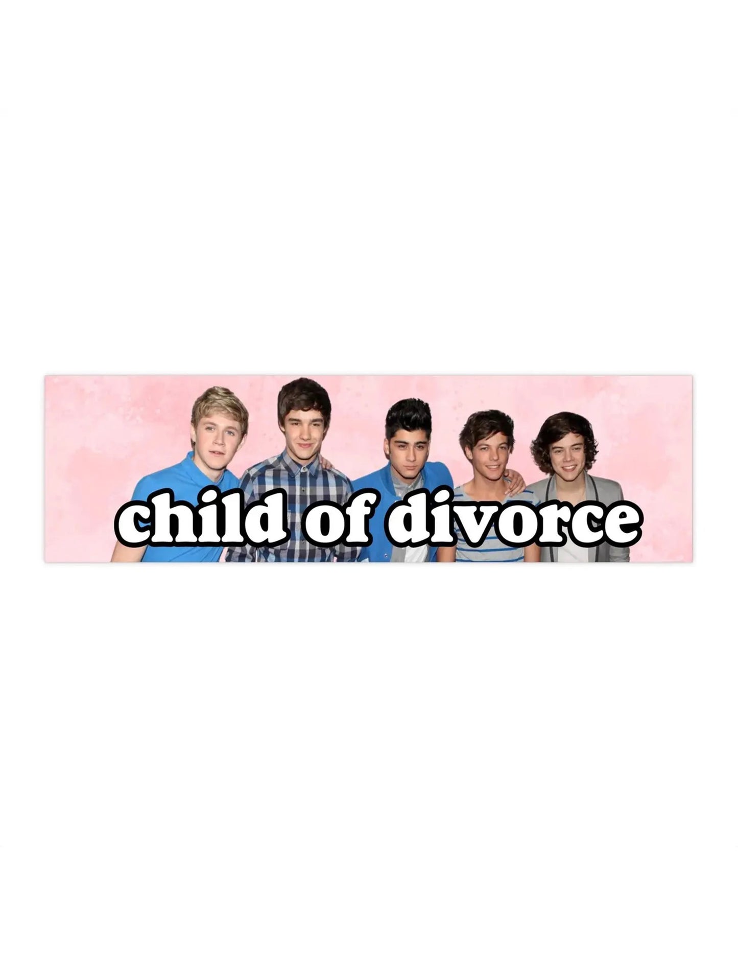 1D Child of Divorce Bumper Sticker