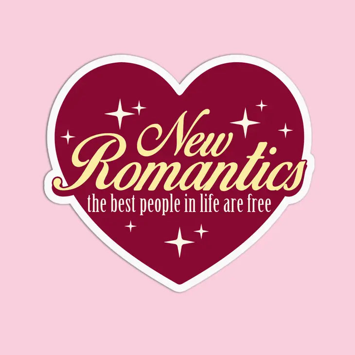 New Romantics Textured Sticker