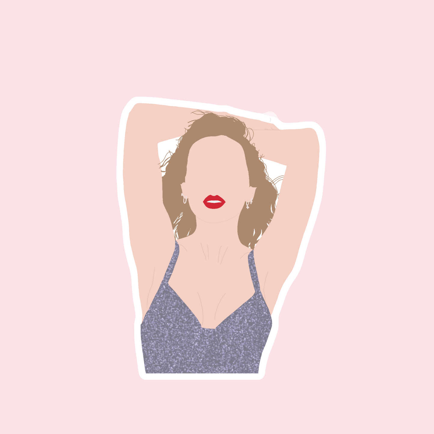 Taylor Silver Time Mag Holographic Sticker