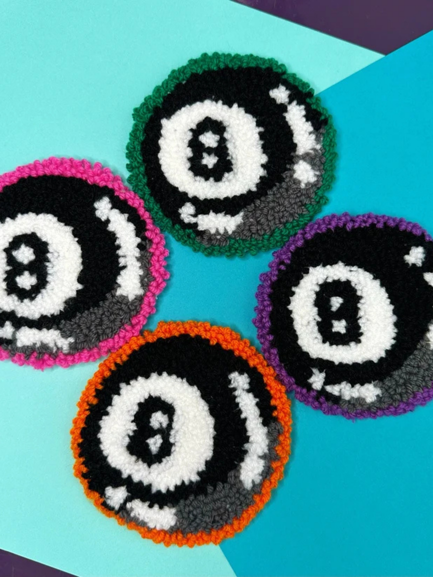 8 Ball Mug Rug