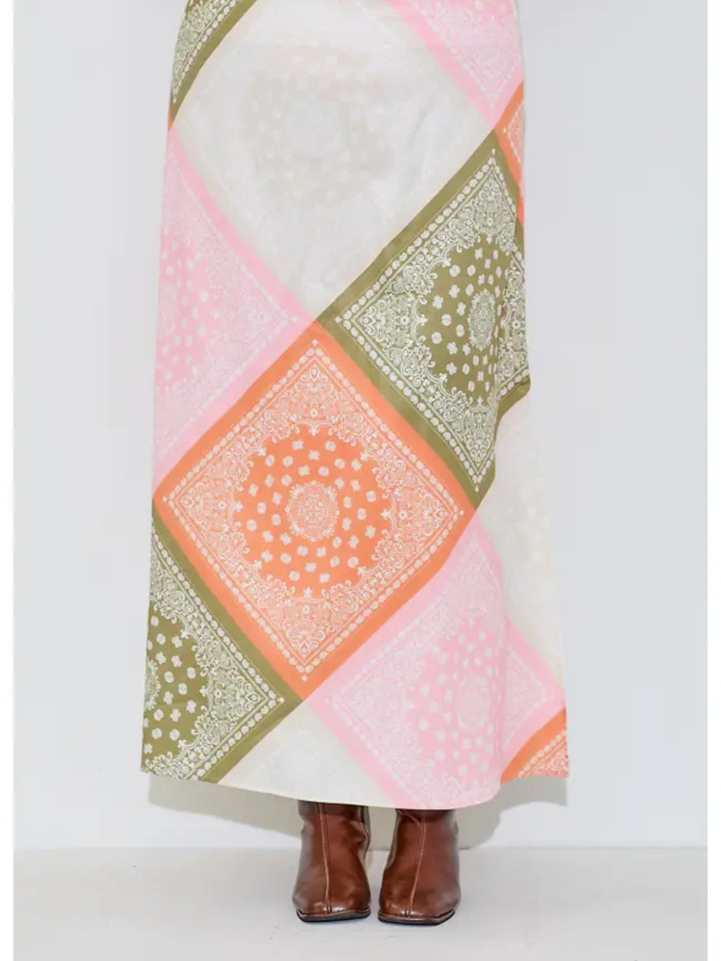 Chelsea Satin Midi Skirt