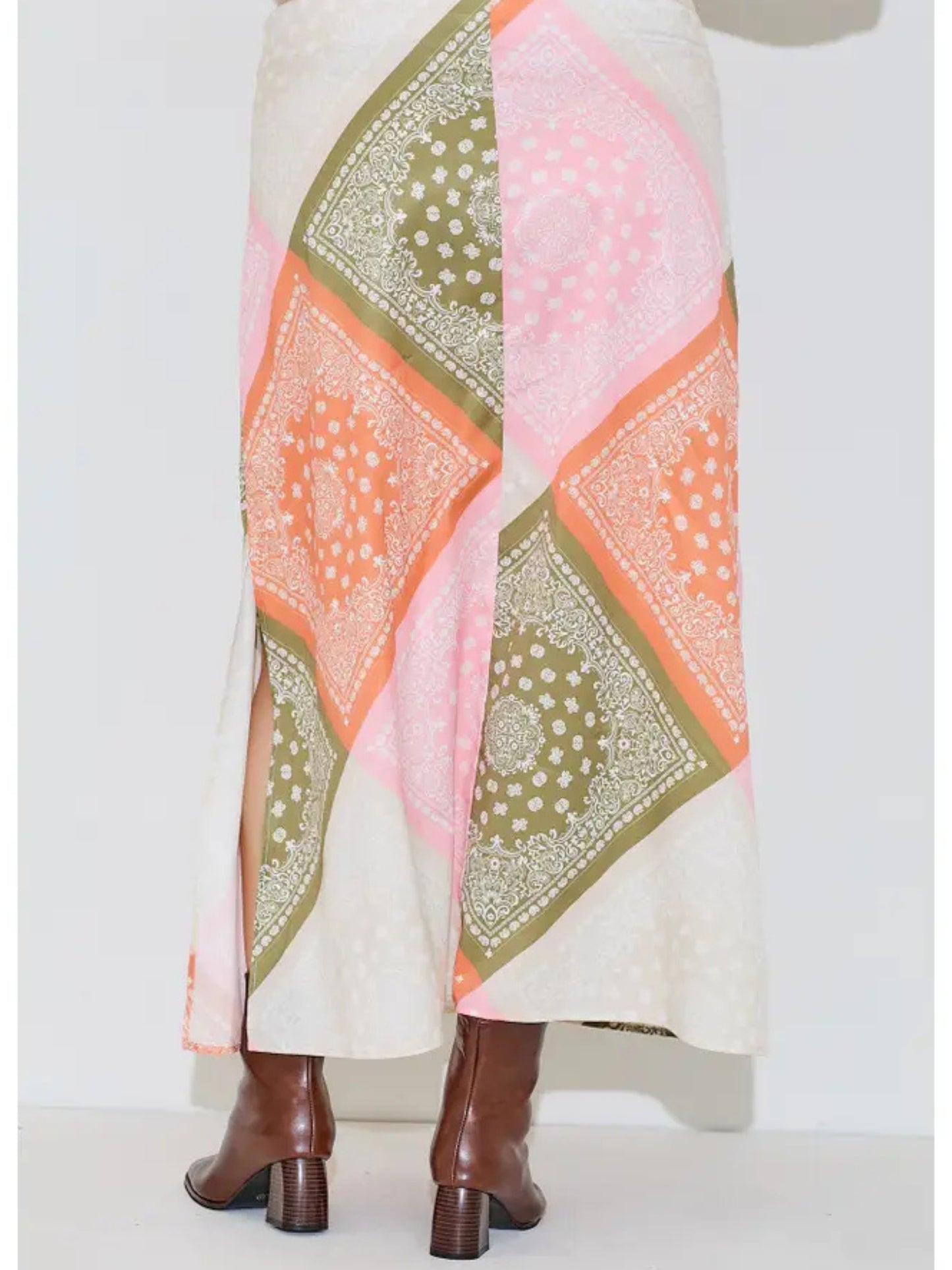 Chelsea Satin Midi Skirt