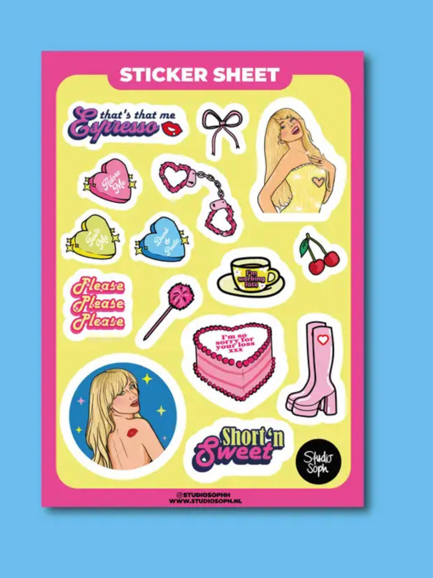 Sabrina Carpenter Sticker Sheet
