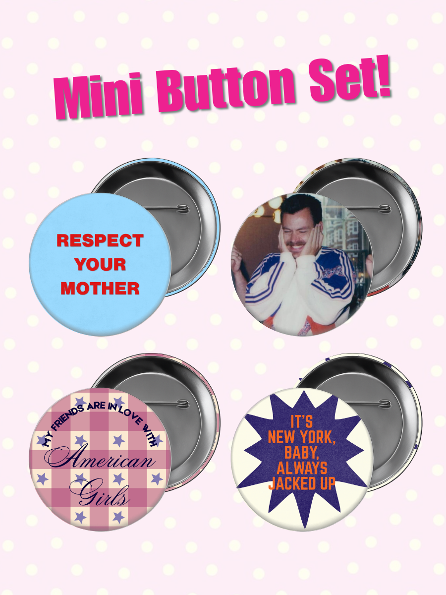 American Girls Mini Button Set