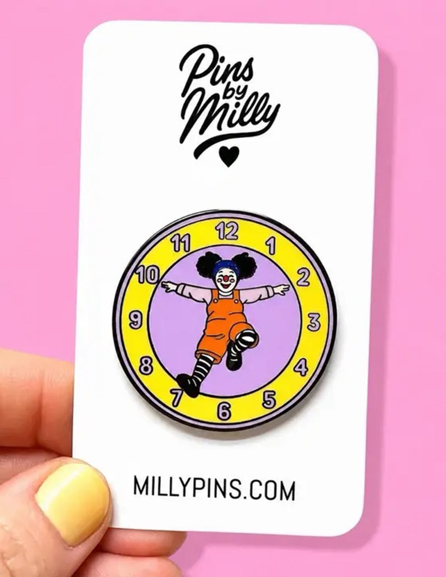 Big Comfy Couch Clock Enamel Pin