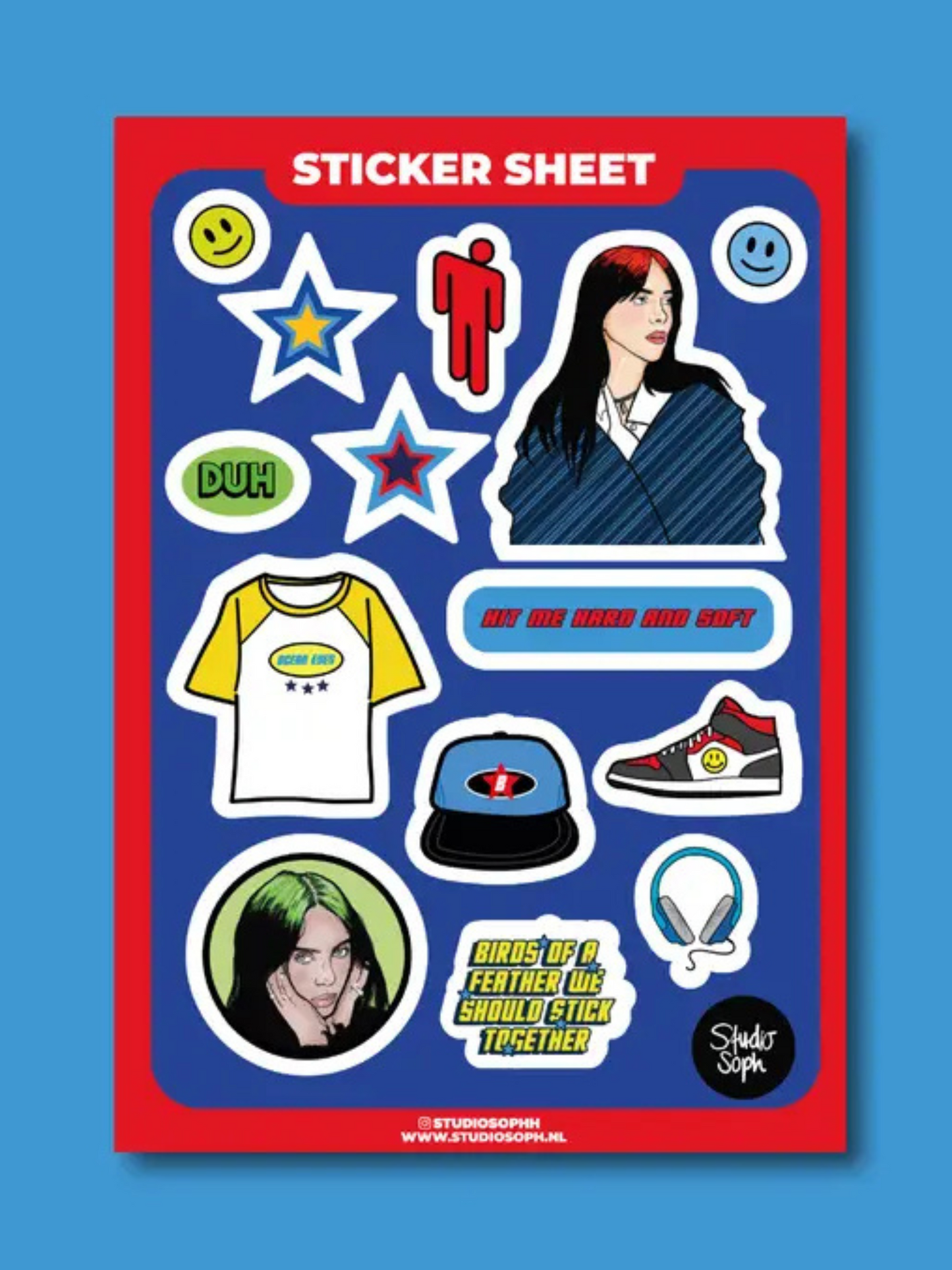 Billie Eilish Sticker Sheet