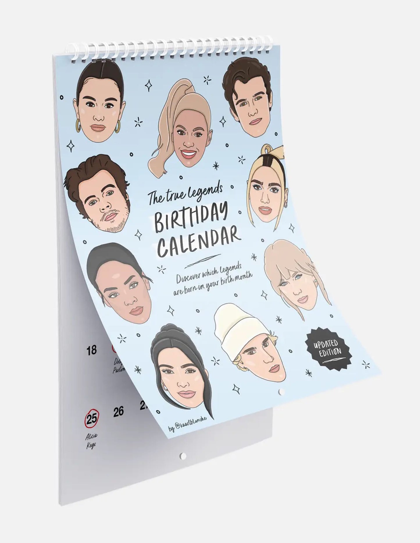 Birthday Legends Calendar