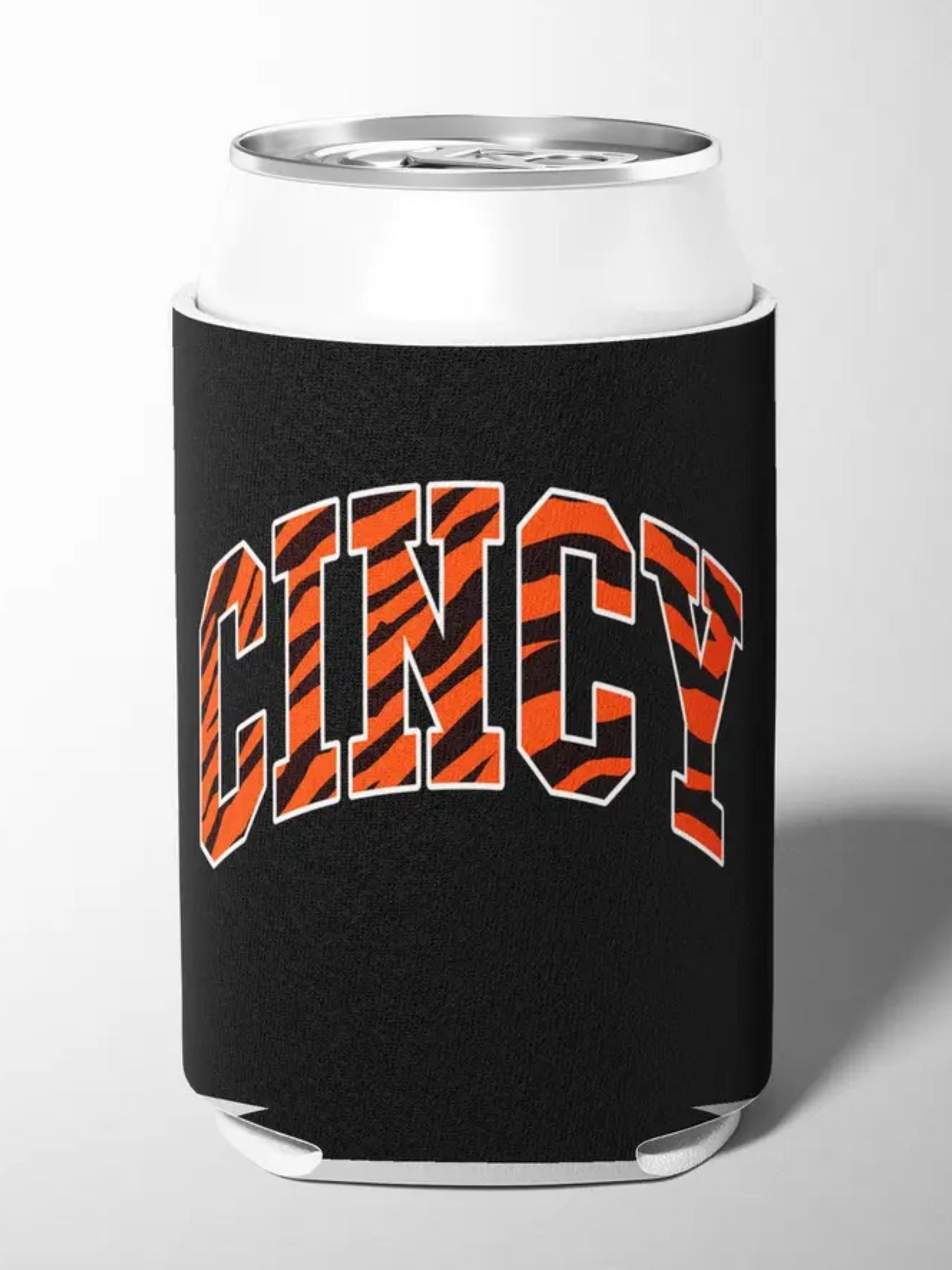 Black Bengal Stripe Cincy Can Cooler