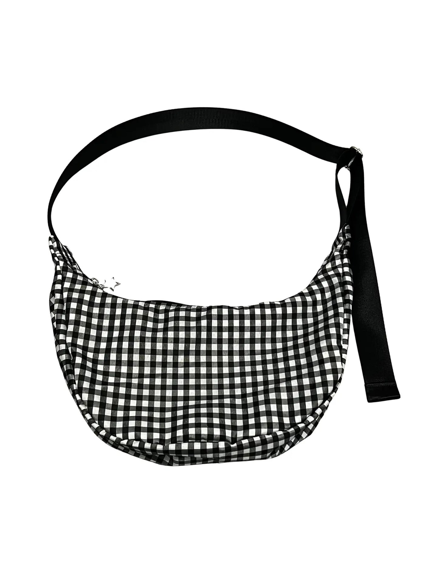 Black Gingham Sling Bag
