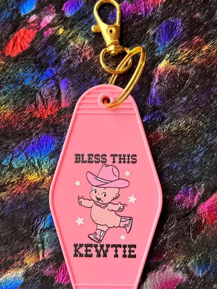 Bless This Kewtie Keychain