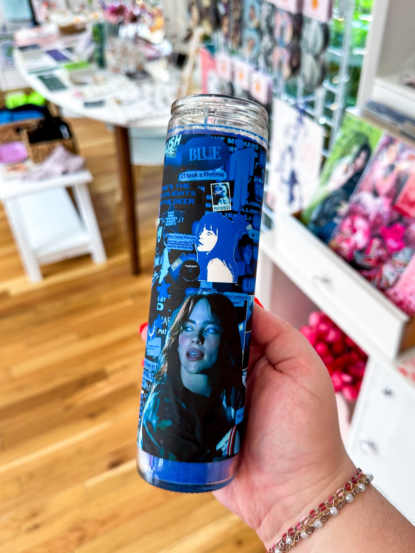 Blue Billie Candle