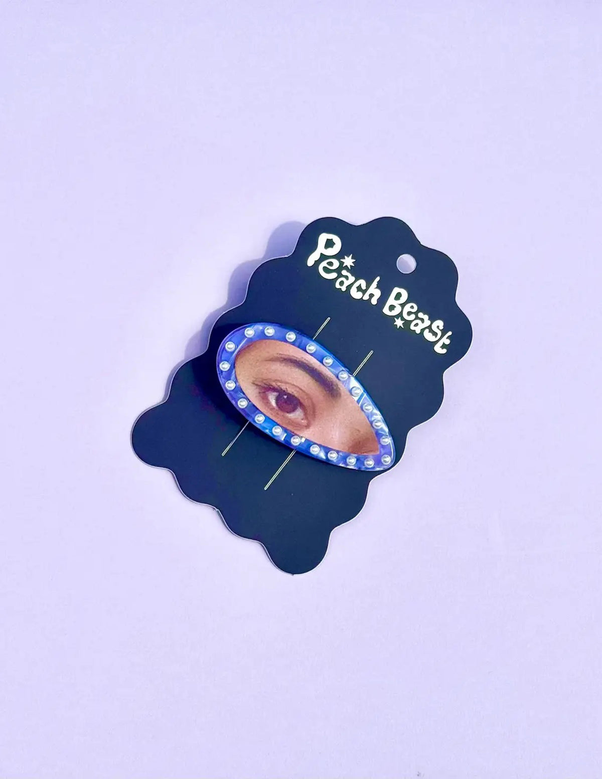 Blue Lover's Eye Hair Clip