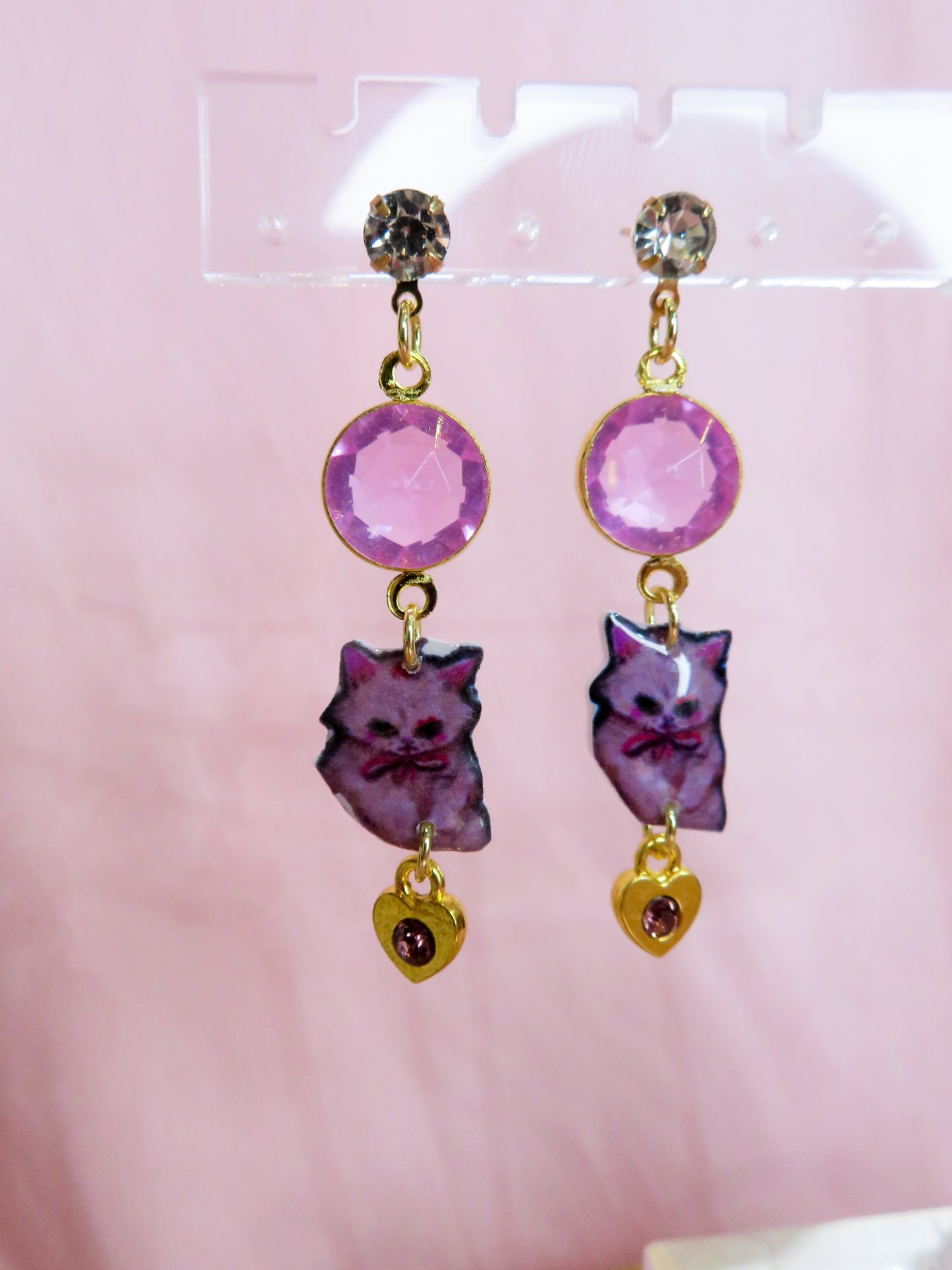 Blush Kitten Earrings