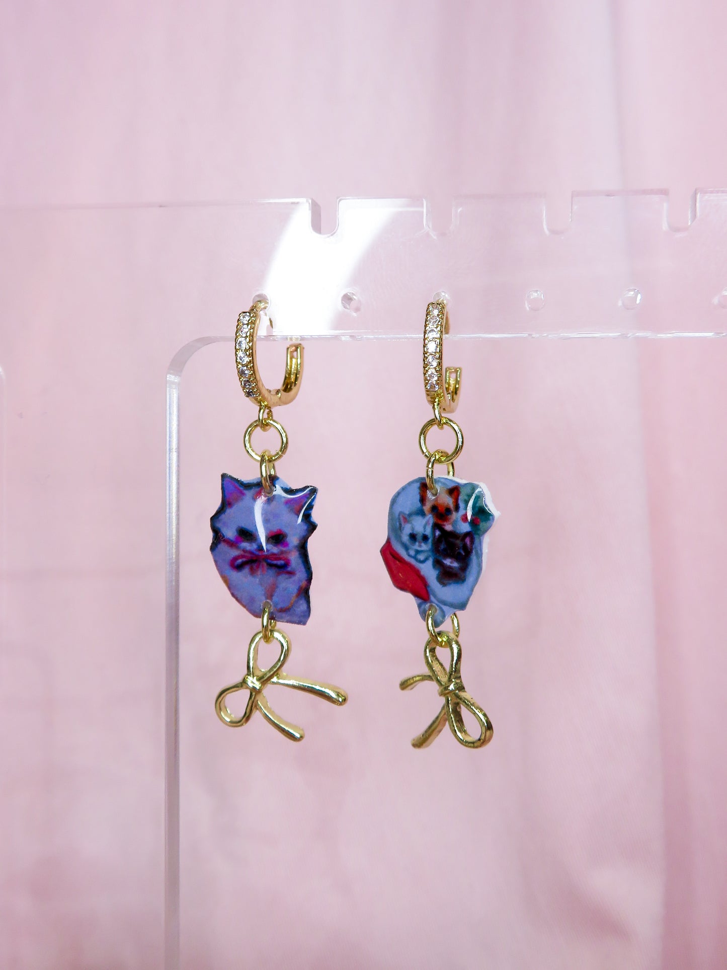 Bows & Cats Earrings