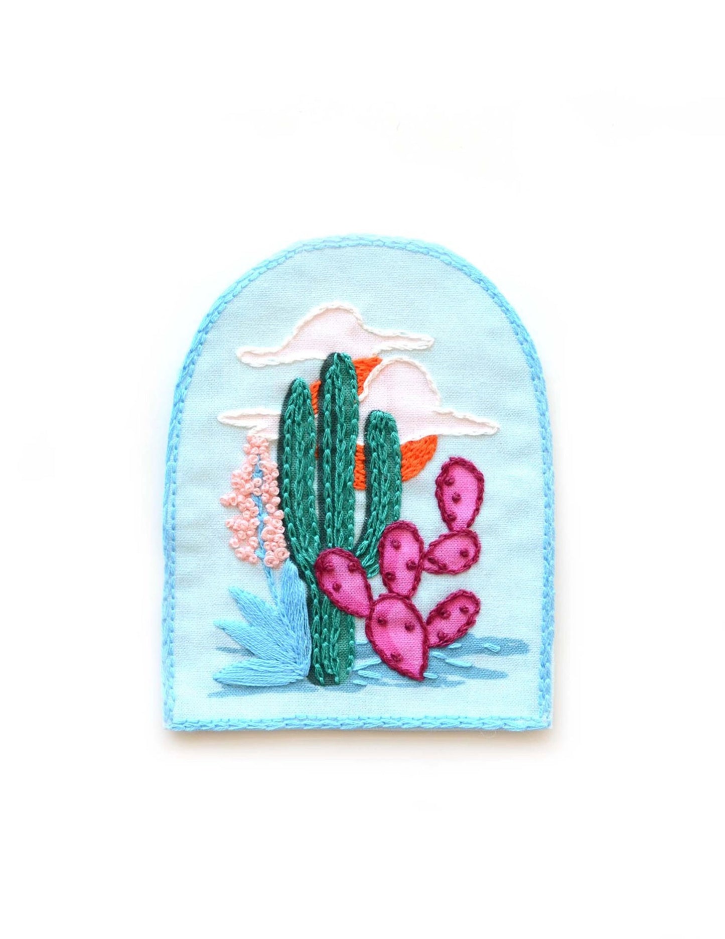 Cactus Embroidery Patch Kit