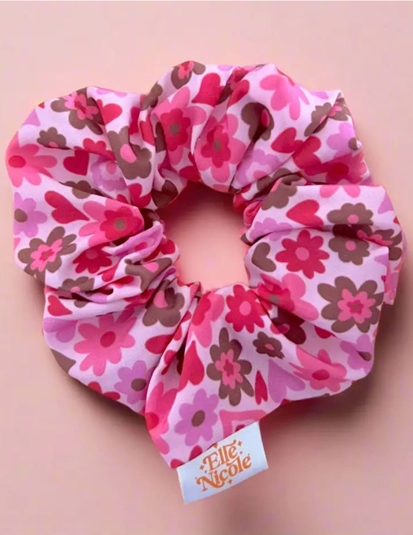 Chocolate Covered Florals Scrunchie