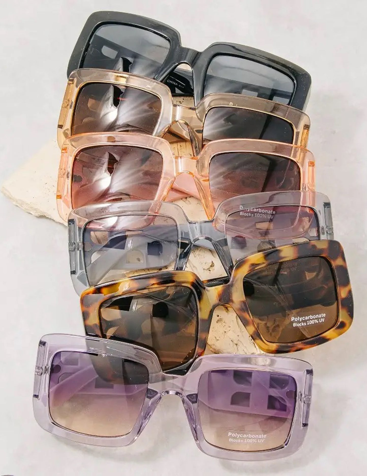Chunky Square Frame Sunglasses