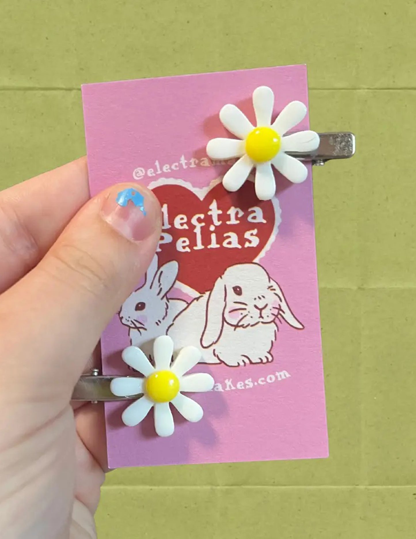 Daisy Barrette Hair Clip Set