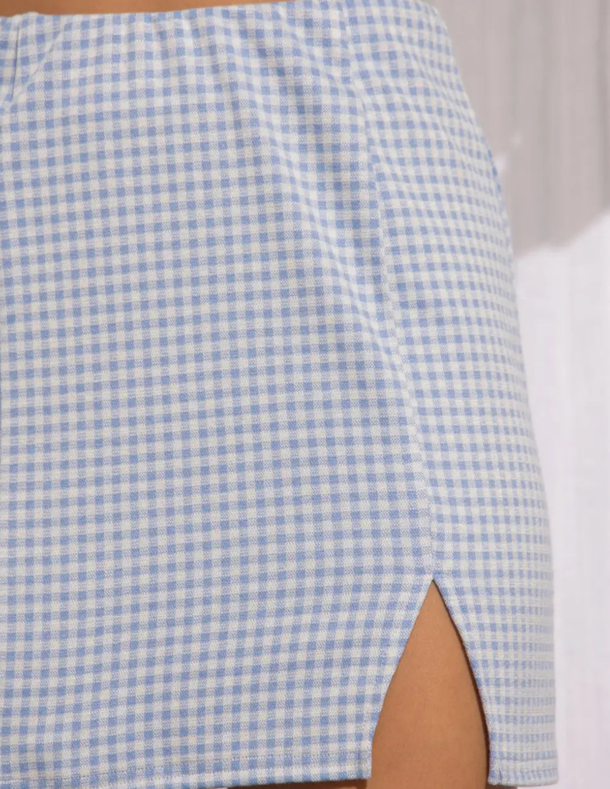 Daisy Gingham Mini Skirt