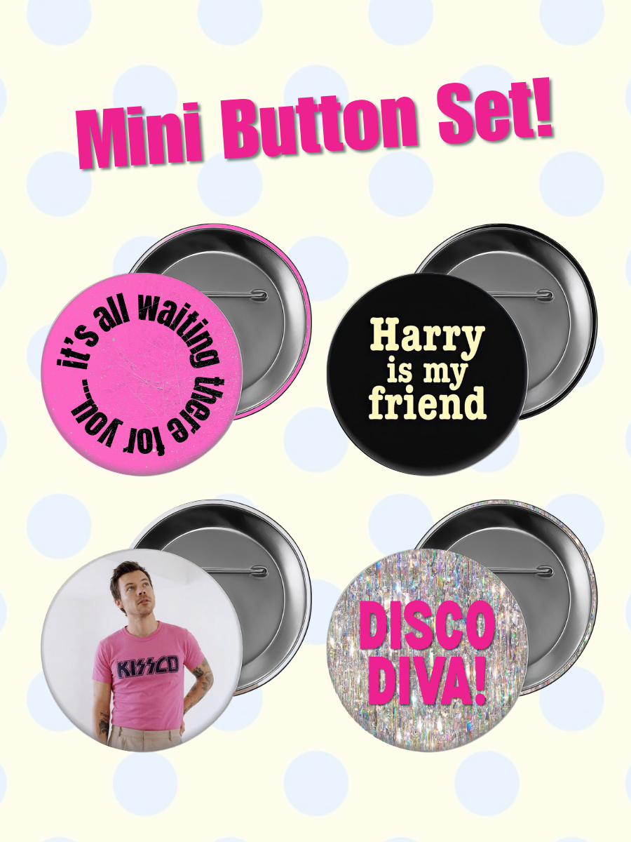 Disco Diva Mini Button Set