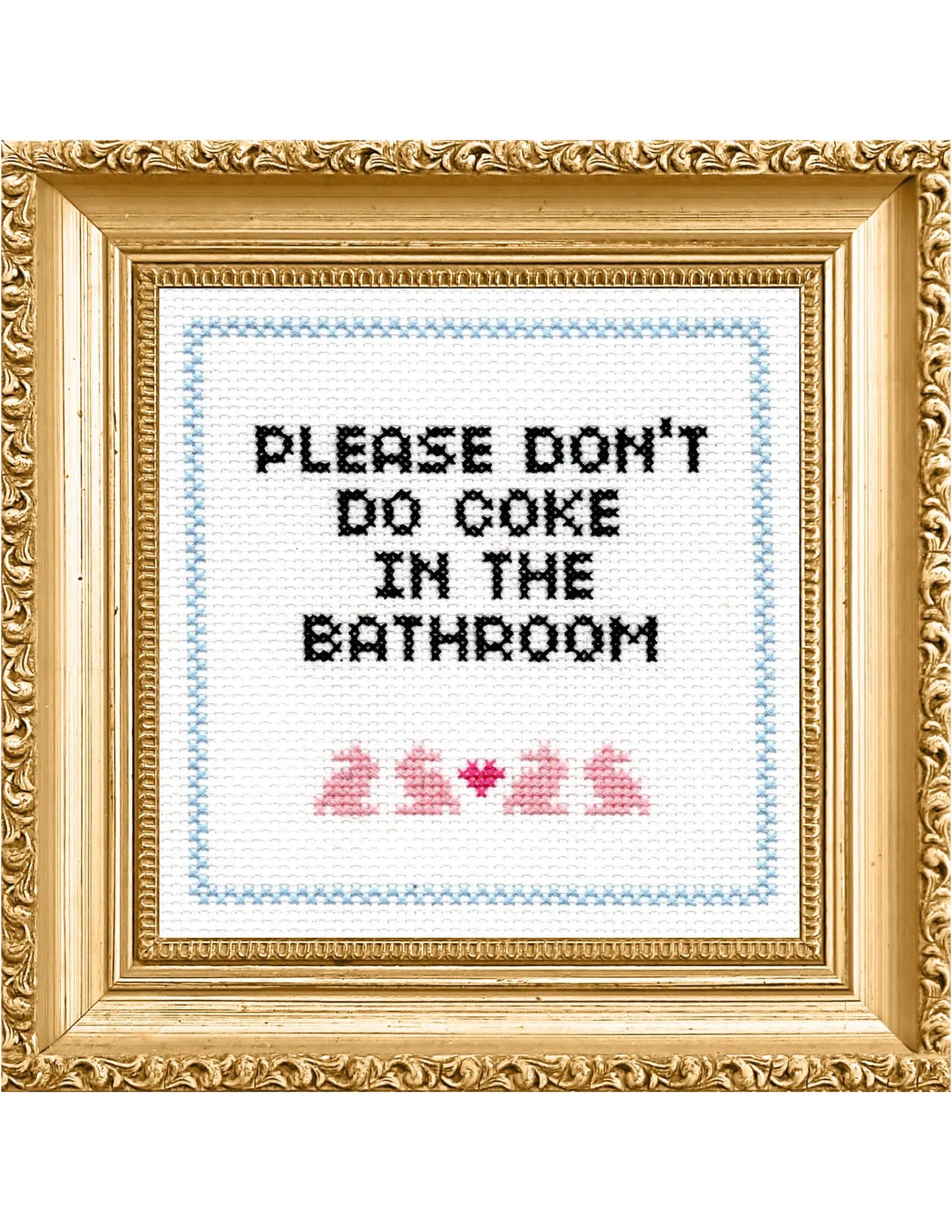 Don't Do Coke Cross Stitch Kit