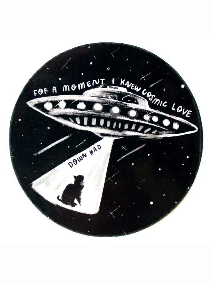 Down Bad Cat Sticker