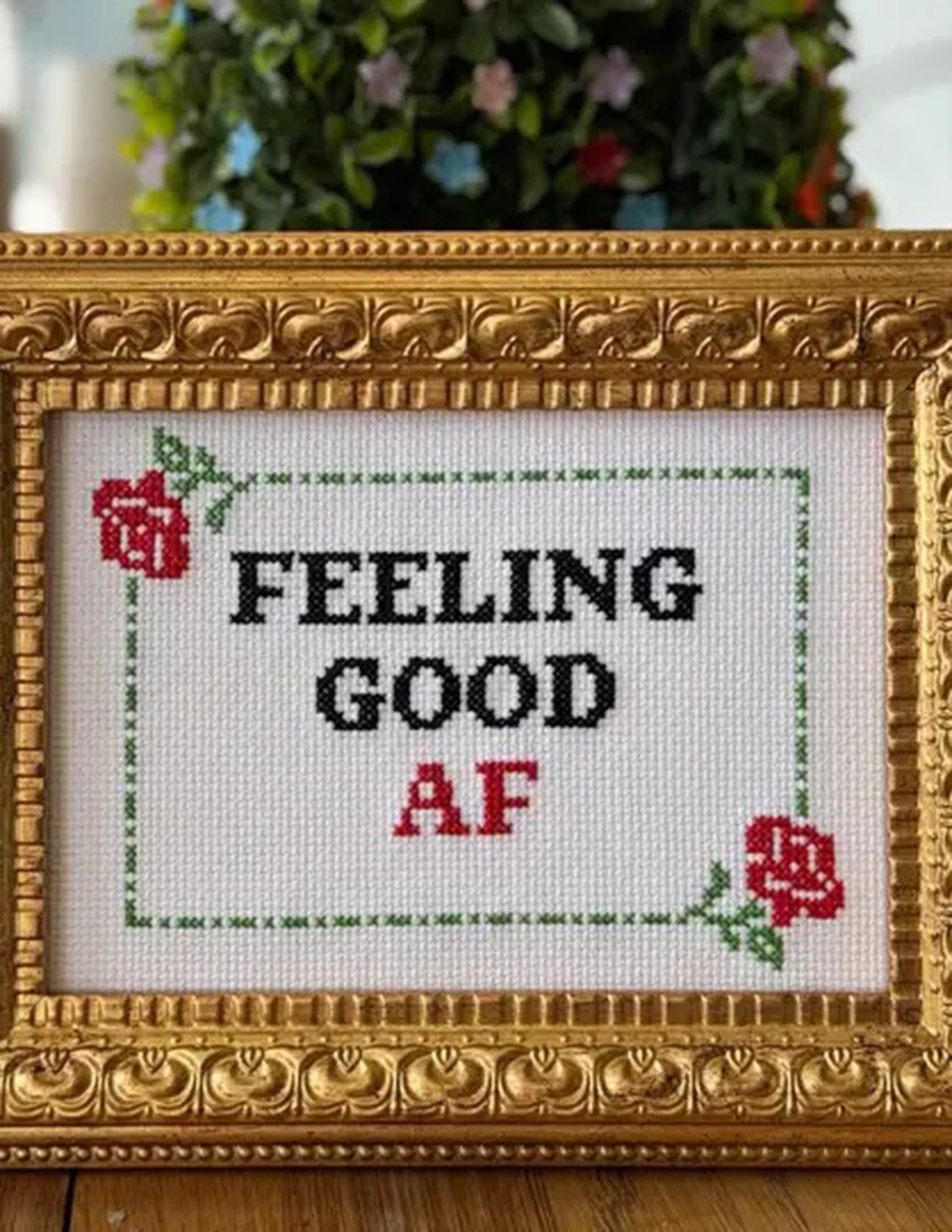 Feeling Good AF Cross Stitch Kit