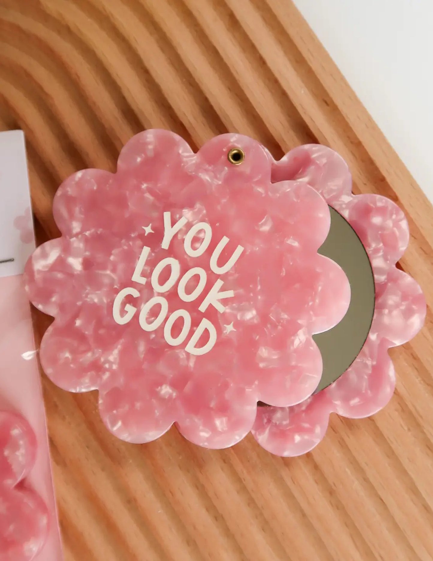 Flower Pocket Mirror