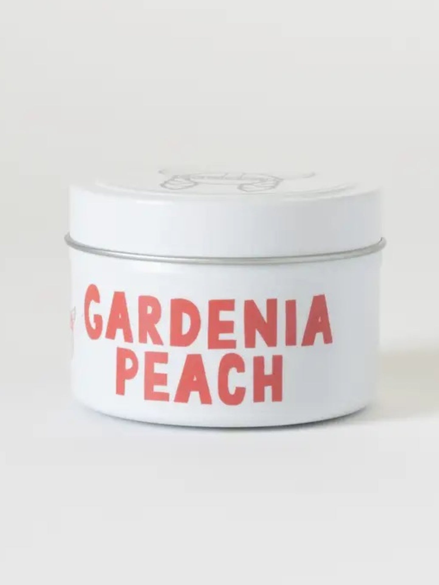 Gardenia Peach Candle Tin