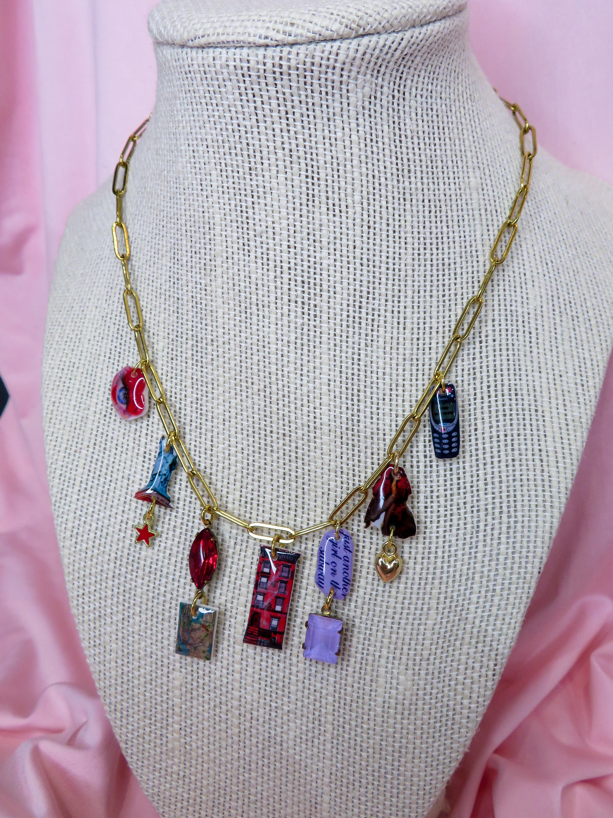 Girl On The Subway Charm Necklace
