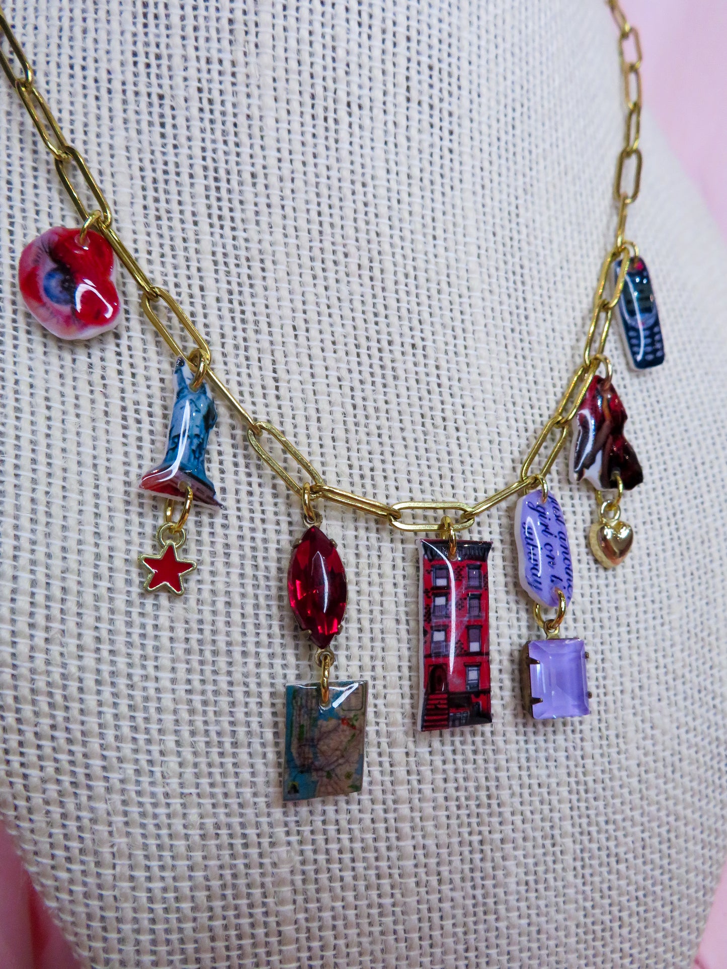 Girl On The Subway Charm Necklace