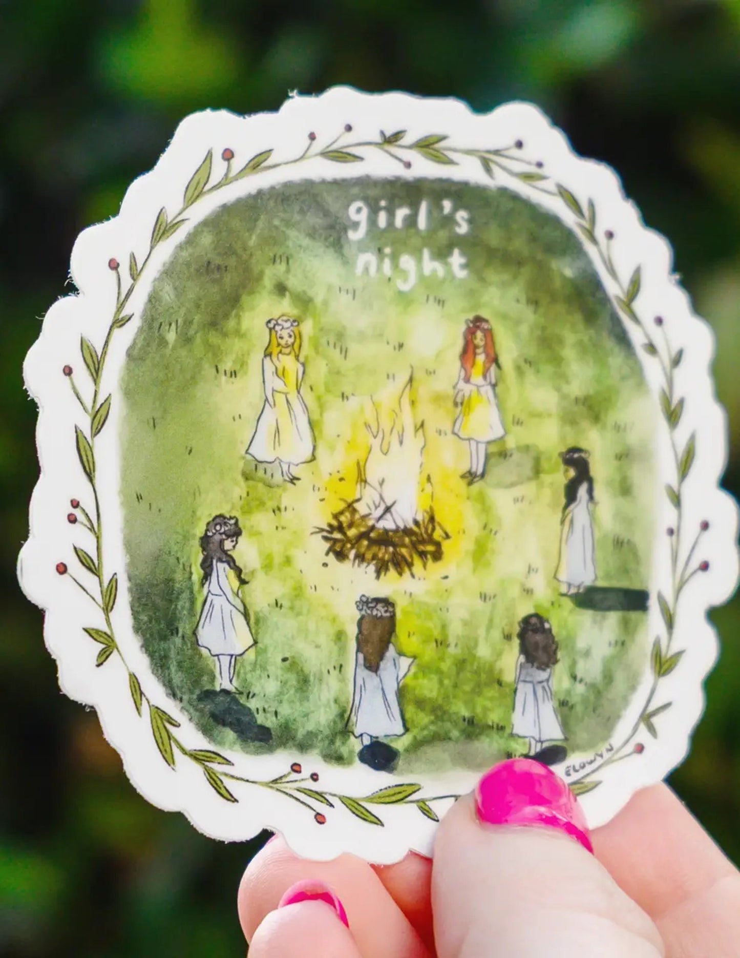 Girls Night Sticker