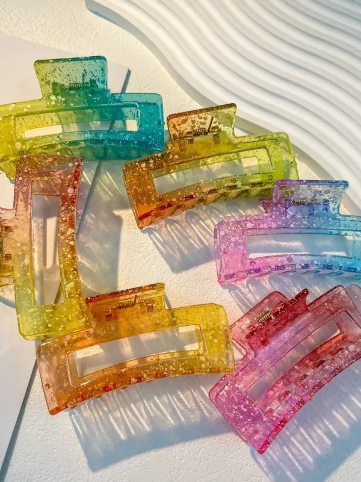 Glitter Ombre Hair Claw