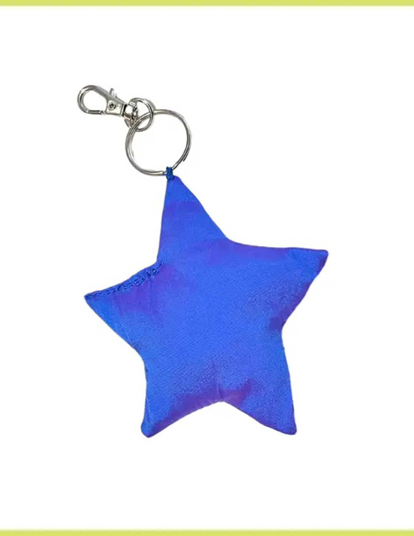 Holographic Blue Purple Star Bag Charm