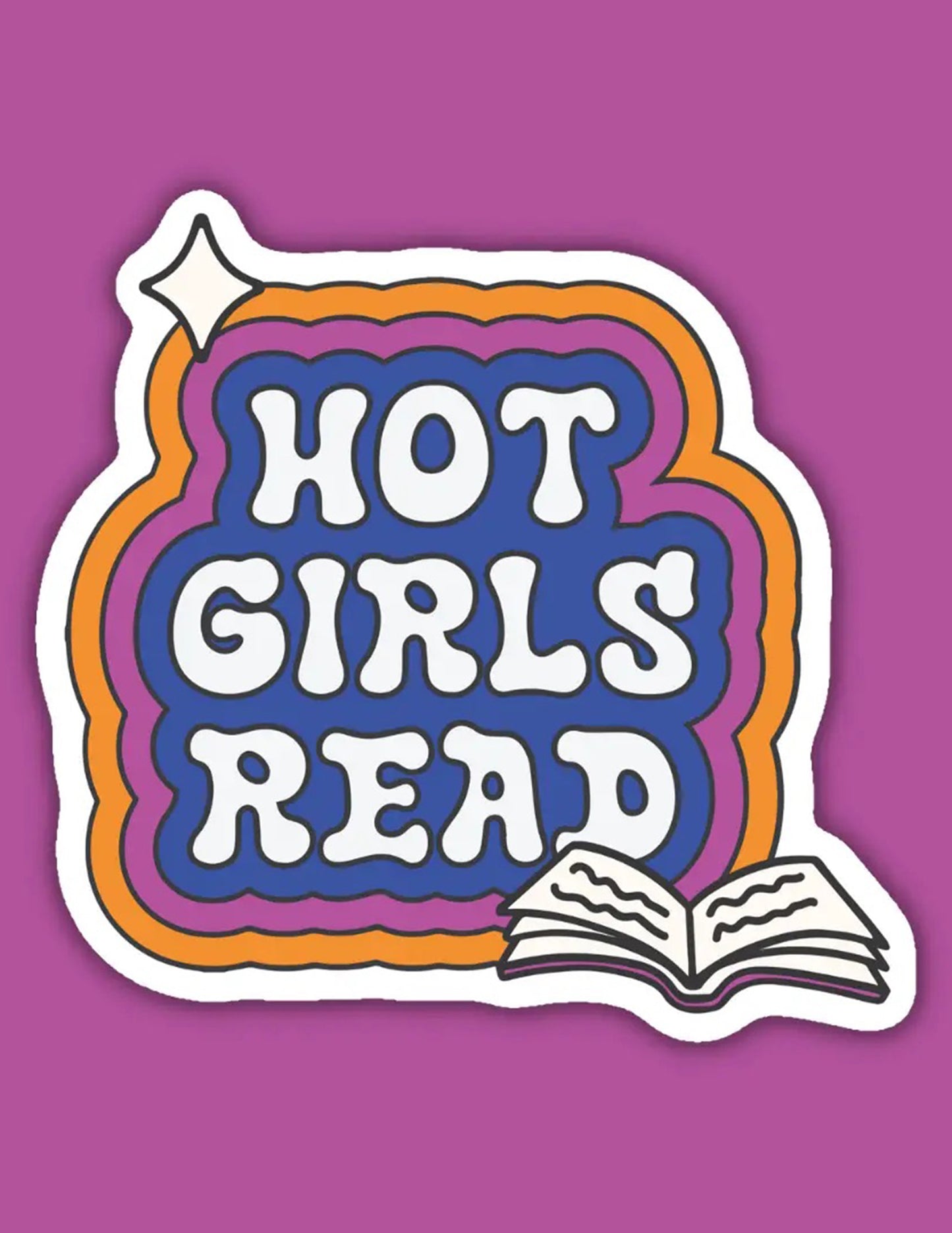 Hot Girls Read Sticker