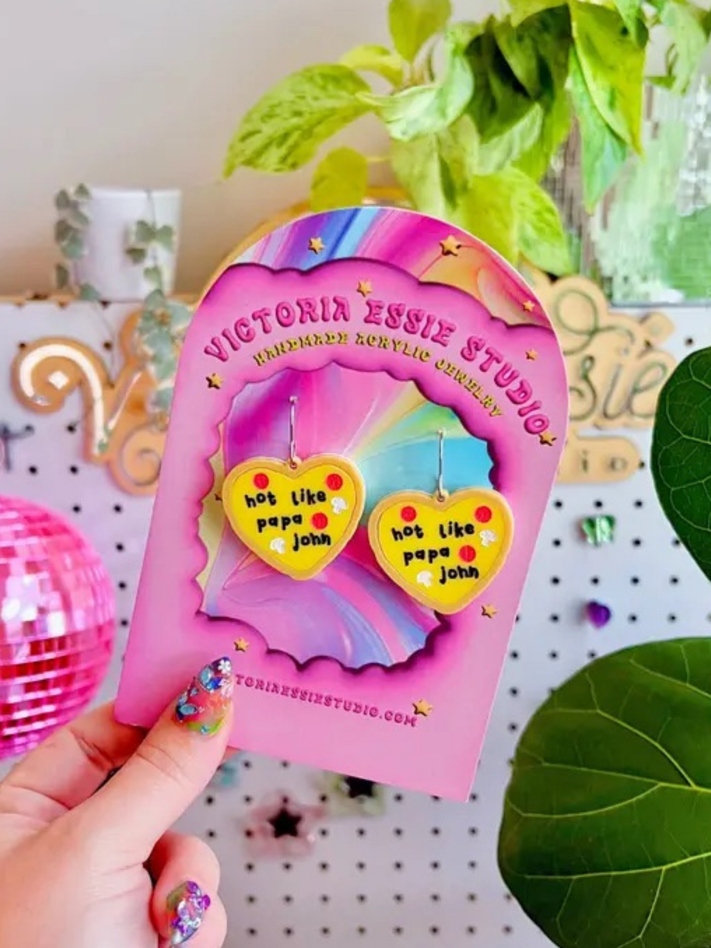 Hot Like Papa John Earrings