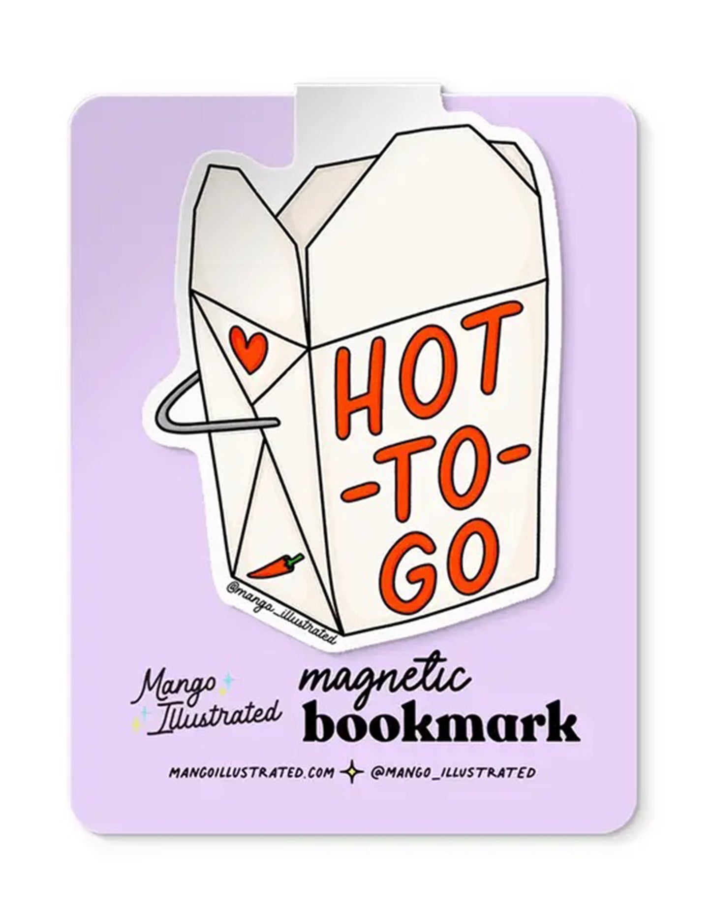 Hot To Go Magnetic Bookmark