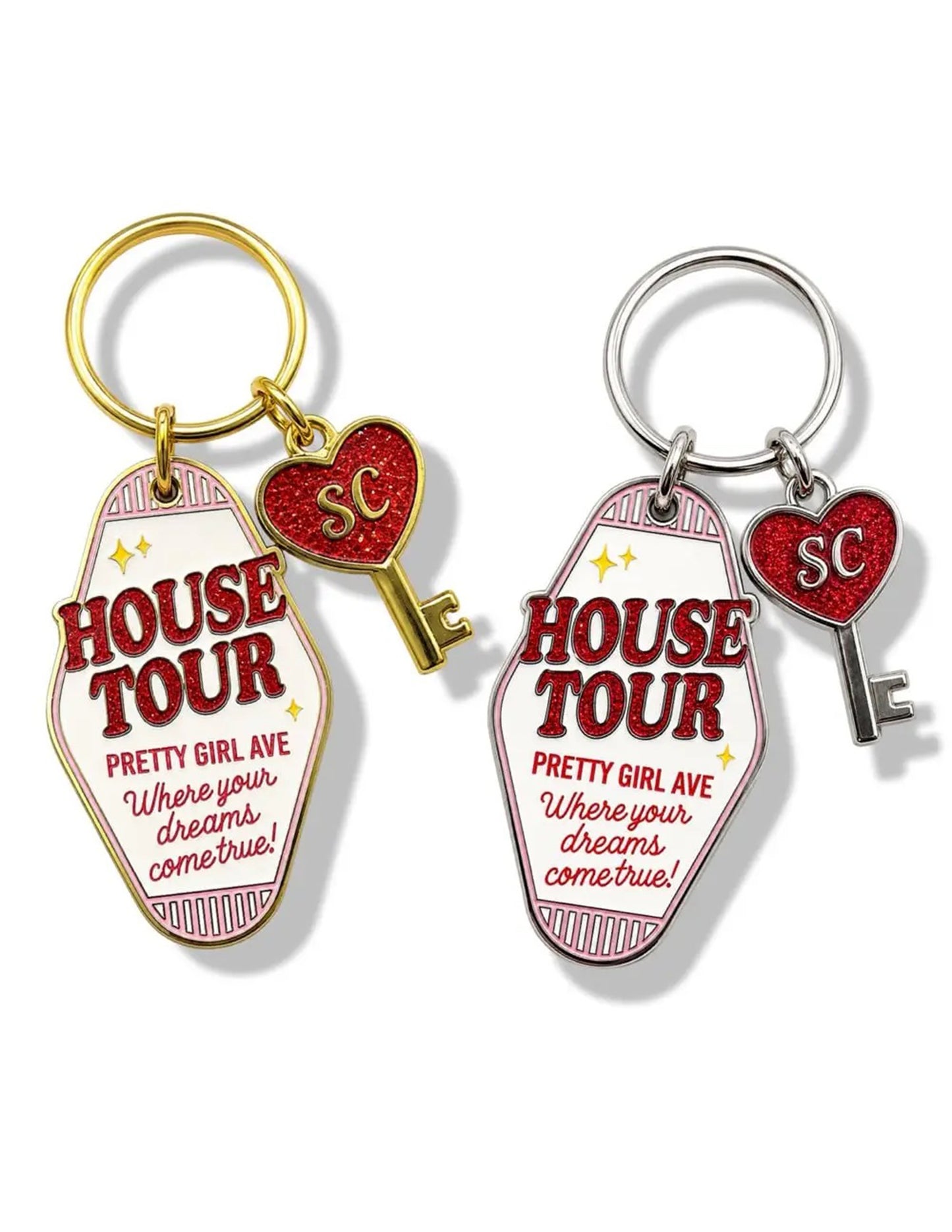 House Tour Enamel Keychain