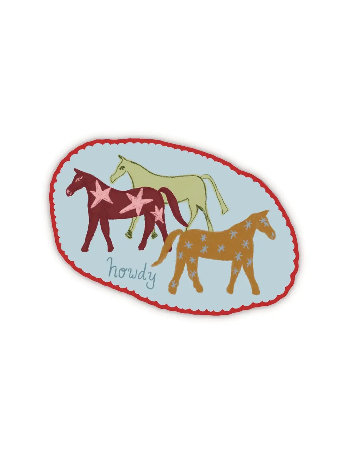 Howdy Horse Sticker