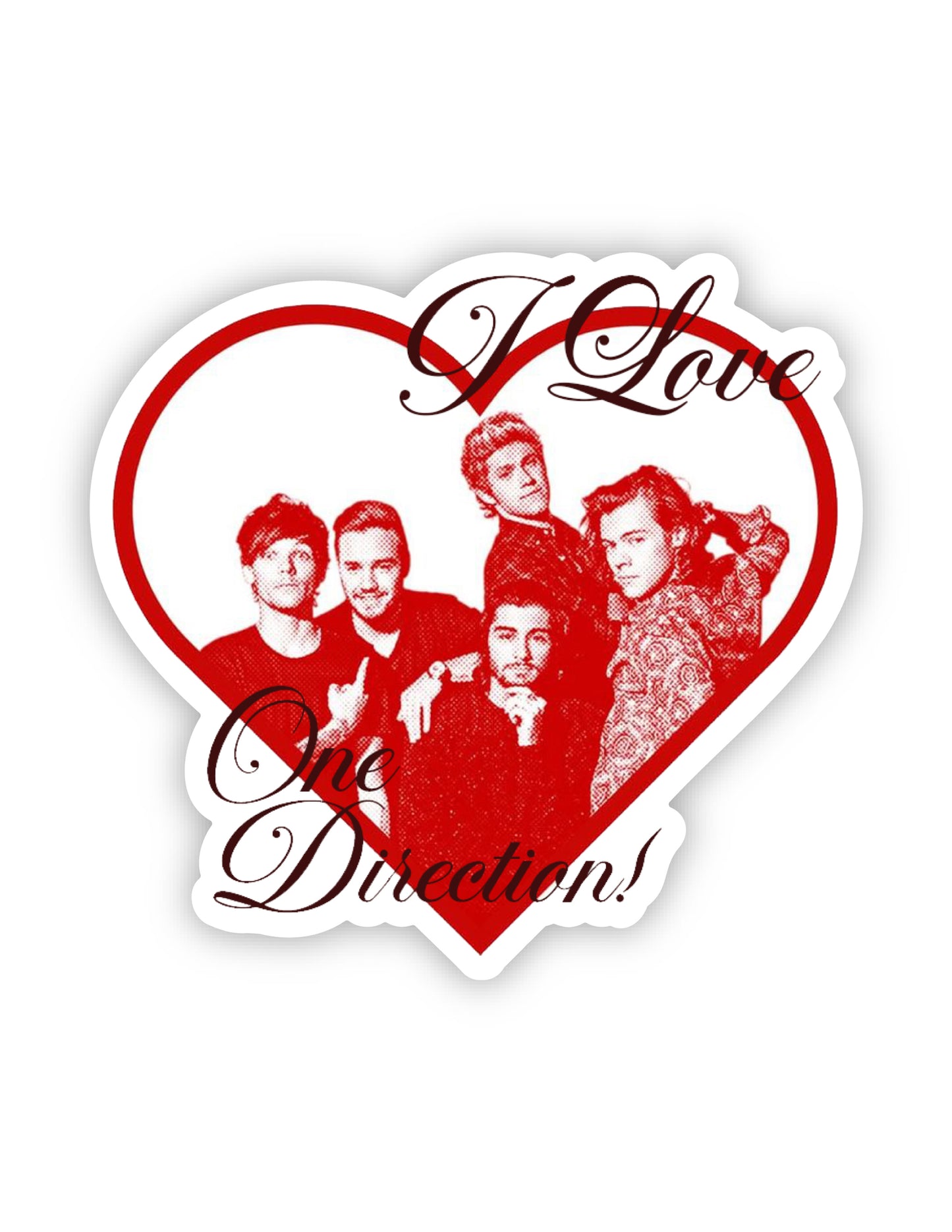 I Love One Direction Sticker