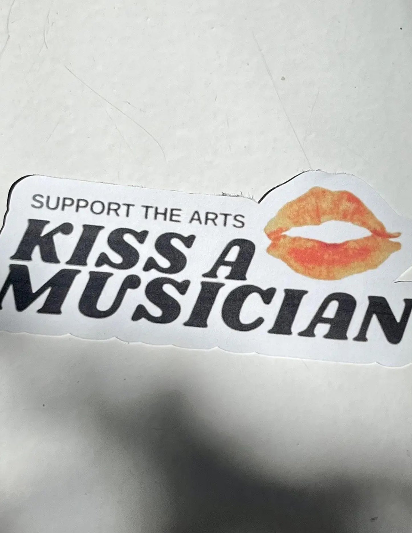 Kiss A Musician Sticker