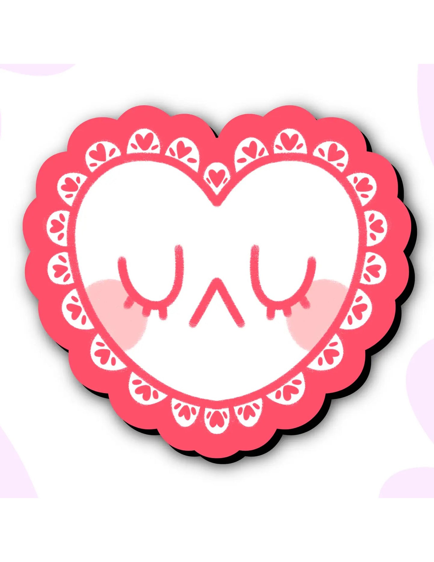 Lace Heart Sticker