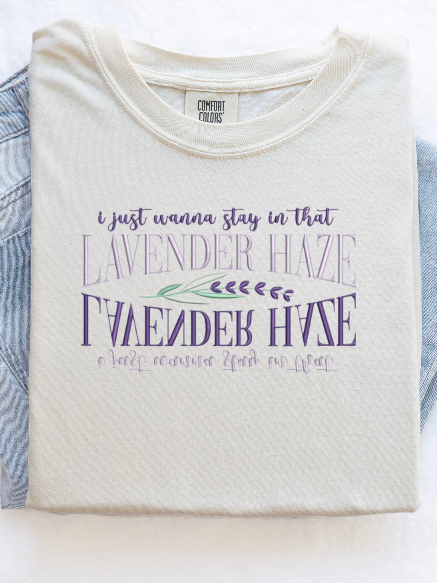 Lavender Haze Embroidered Tee