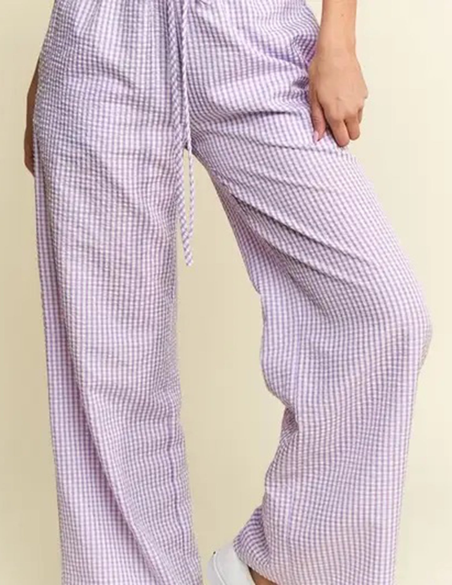 Lavender Haze Gingham Pants