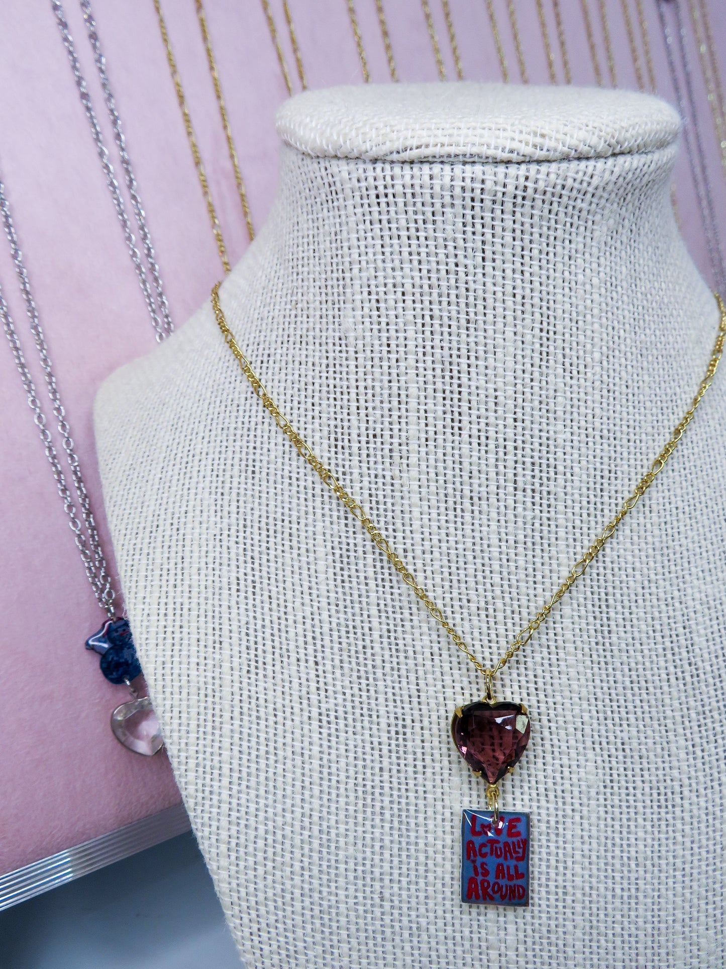 Love Is Actually All Around Pendant Charm Necklace