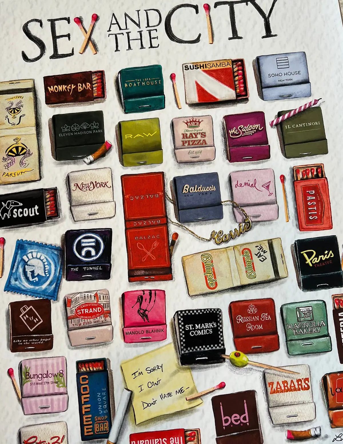 Matches Of Sex And The City Poster