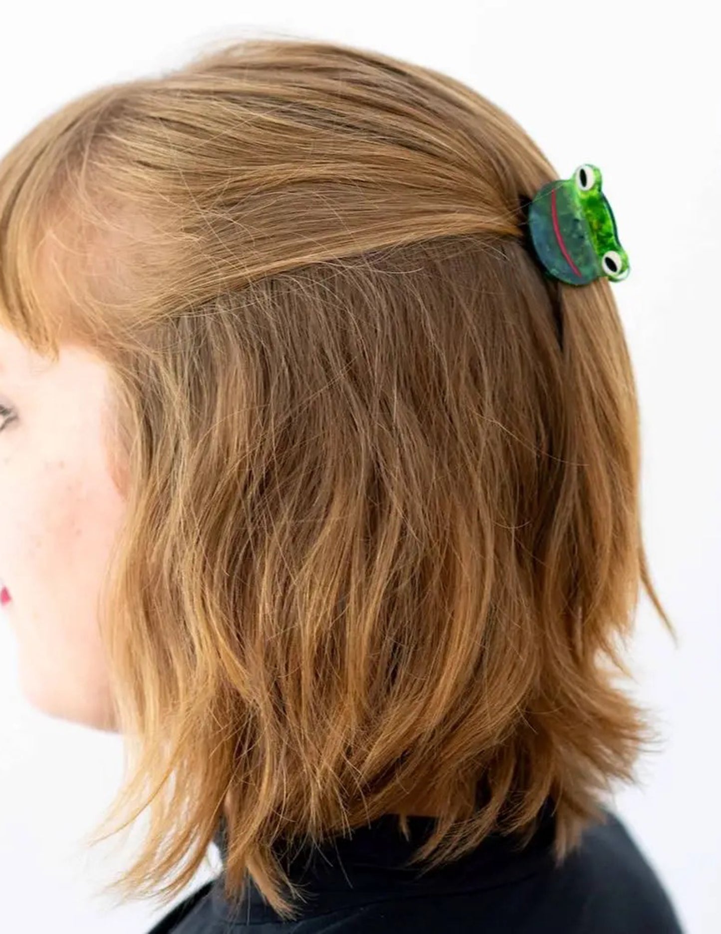Mini Green Froggy Hair Claw Clip