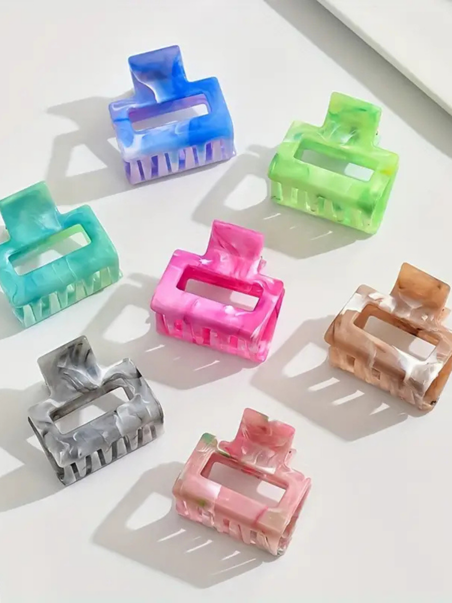 Mini Marble Hair Claw
