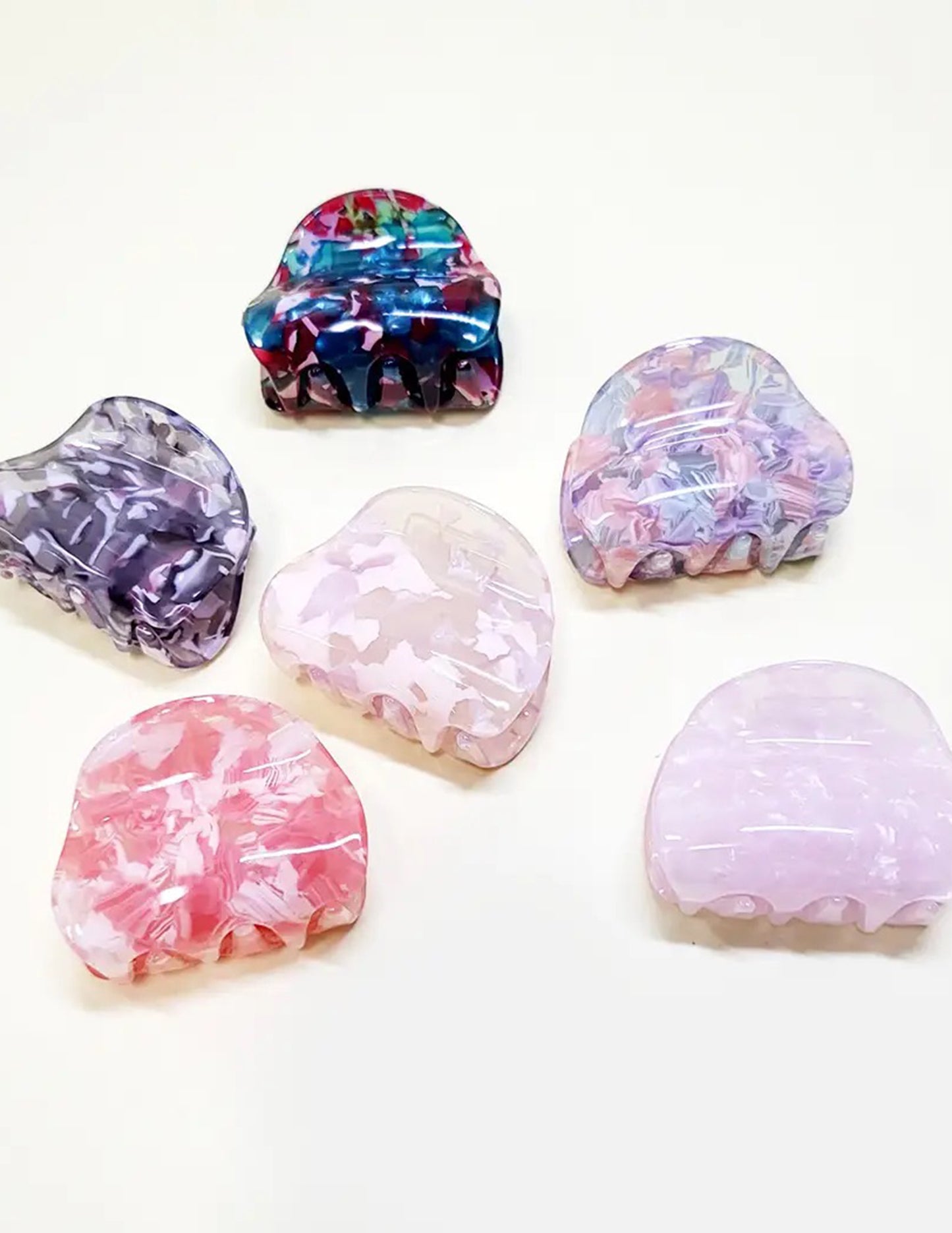 Mini Marbled Hair Claw