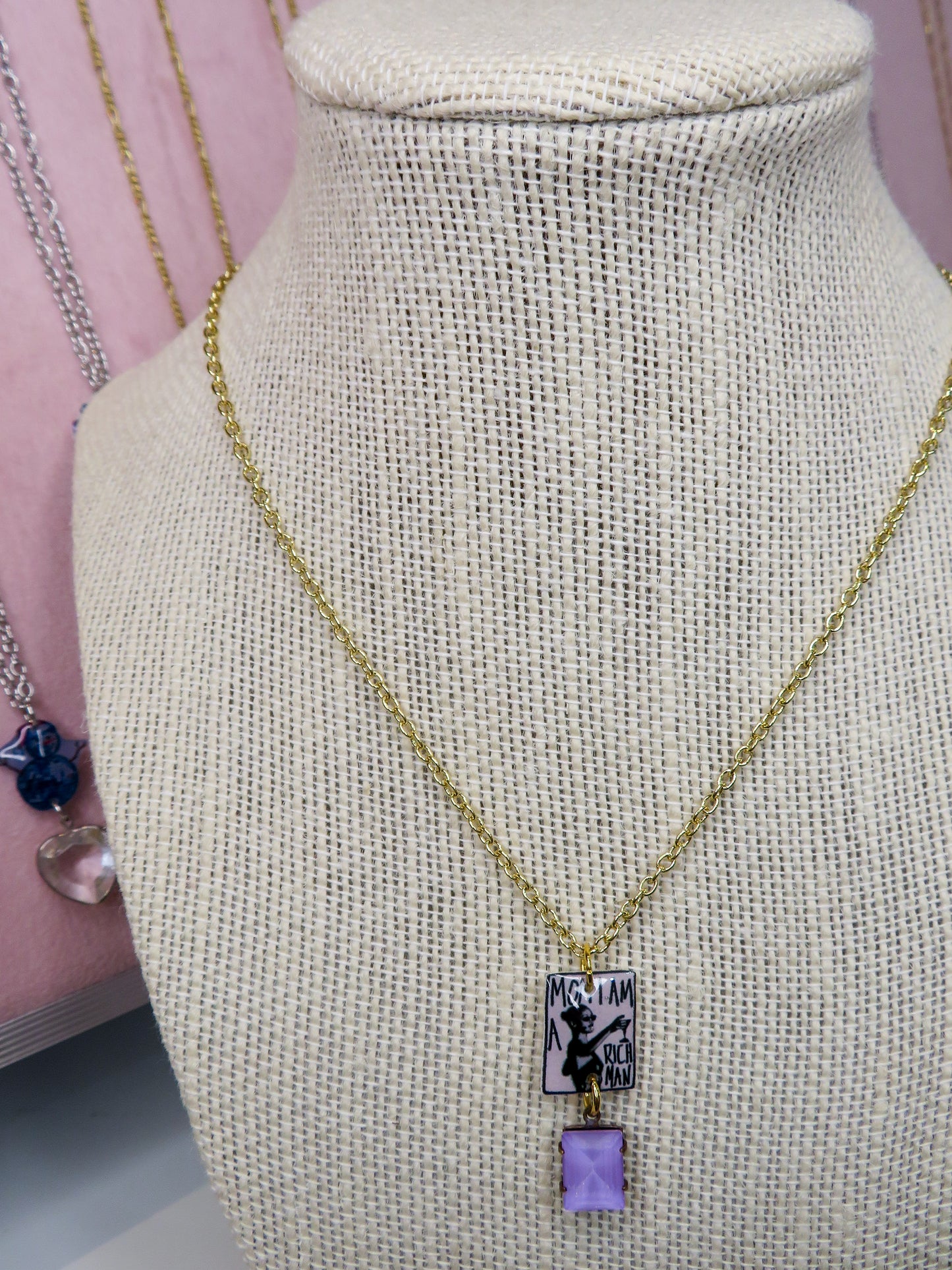 Mom, I Am A Rich Man Pendant Charm Necklace